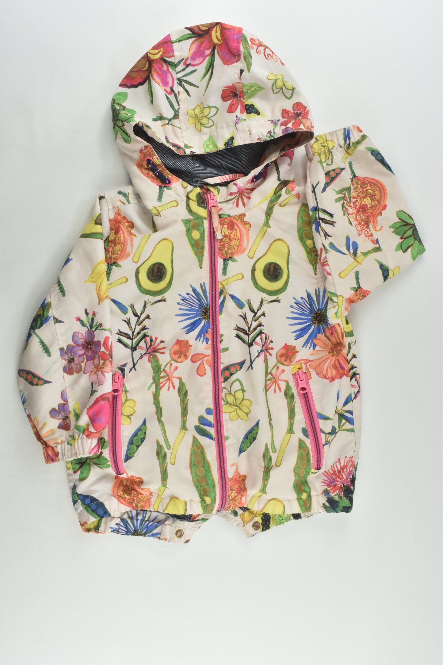 Next Size 2 (92 cm) Avocados and Flowers Lined Jacket