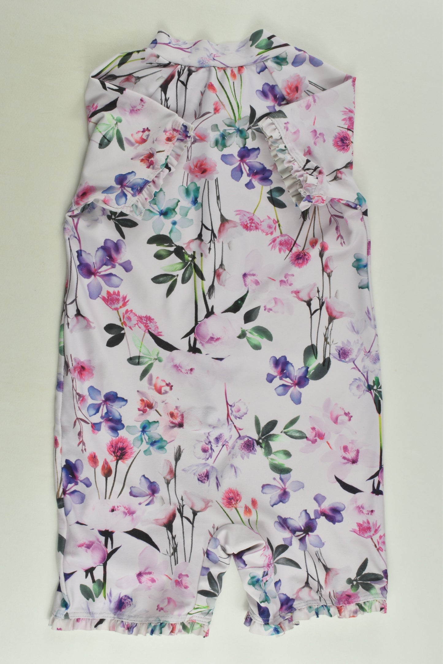 Next Size 2 Floral Zip Rashie Suit