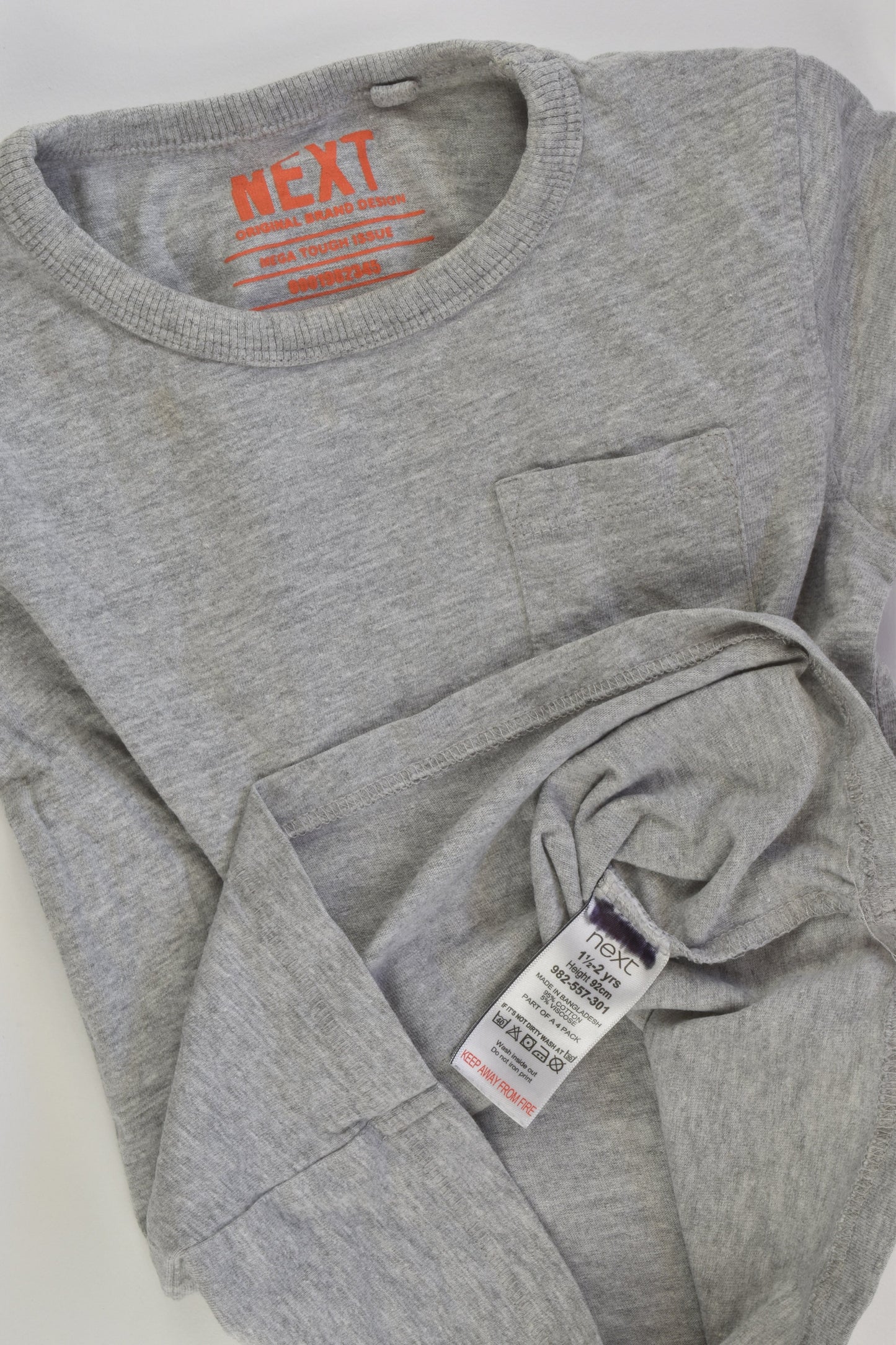 Next Size 2 Grey Pocket T-shirt