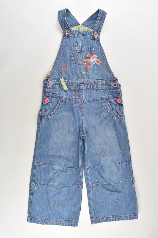 Next Size 3-4 (104 cm) Bird Lightweight Denim Overalls