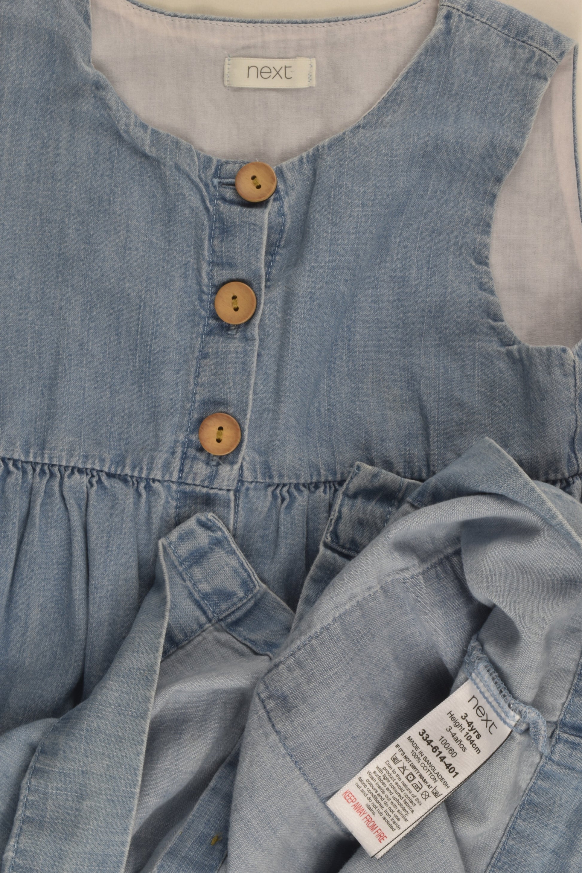 Next Size 3-4 (104 cm) Denim Dress