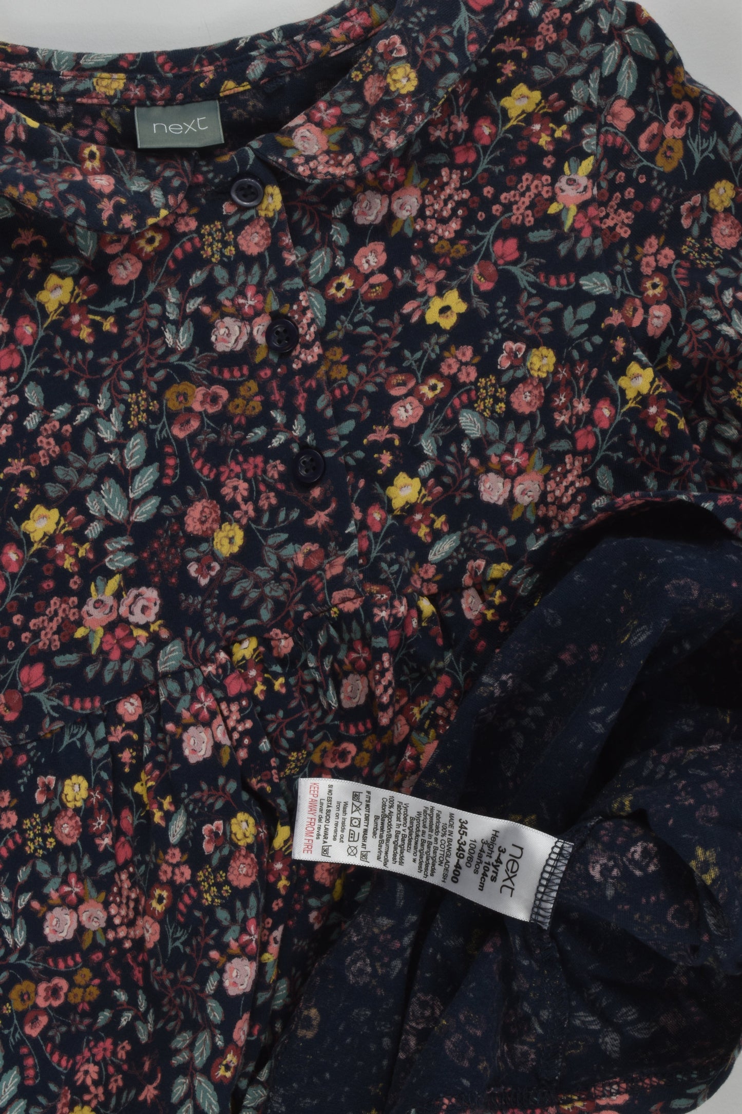 Next Size 3-4 Floral Dress