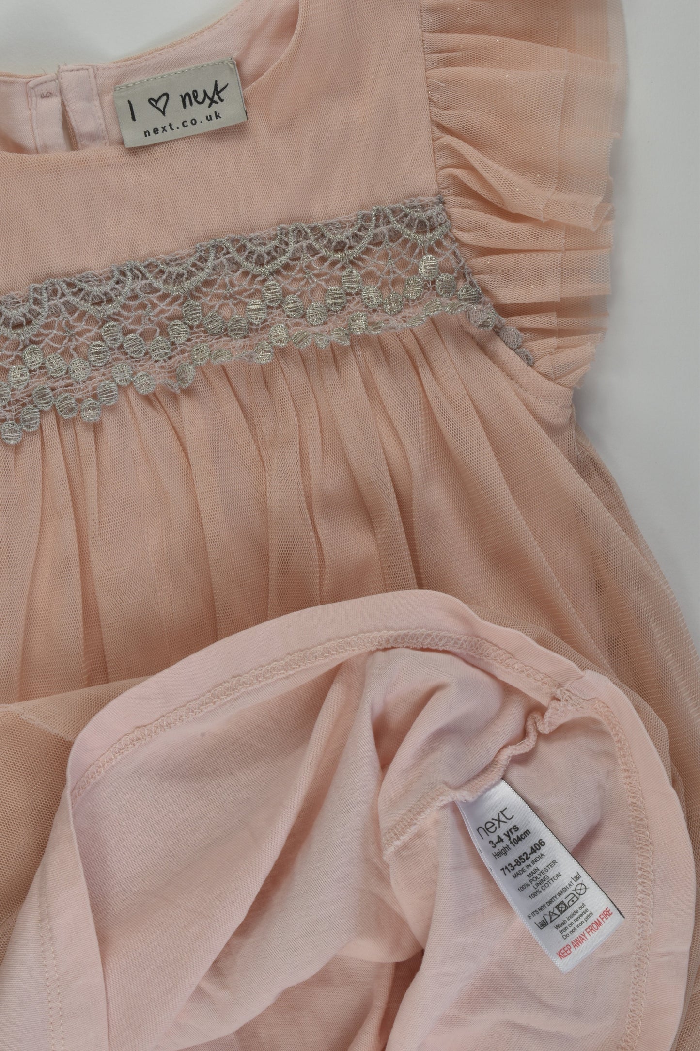 Next Size 3-4 Lined Dress