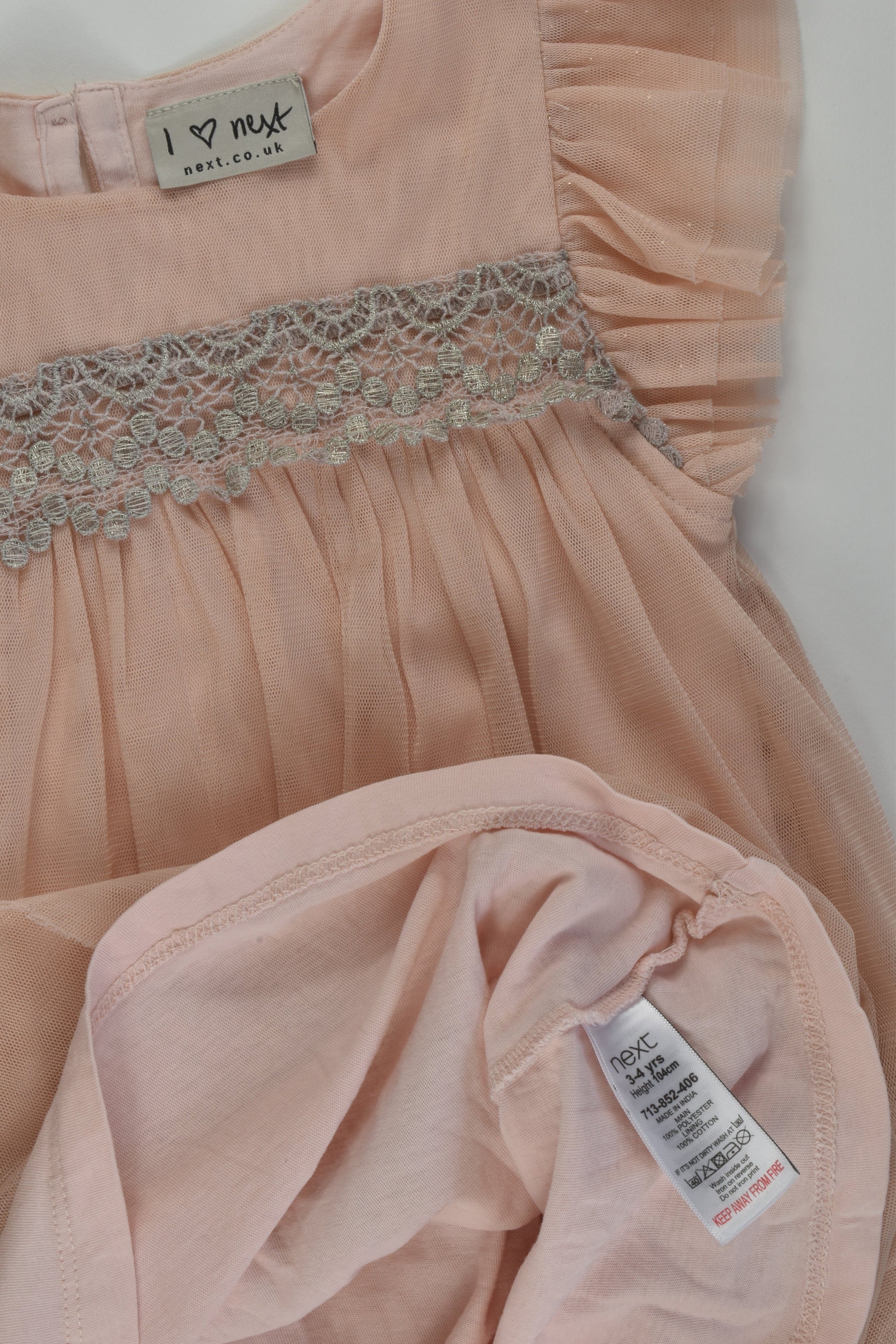 Next Size 3-4 Lined Dress