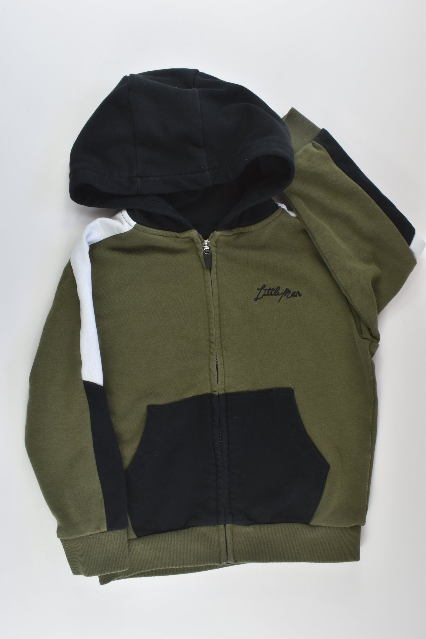 Next Size 3-4 'Little Man' Zip Jumper