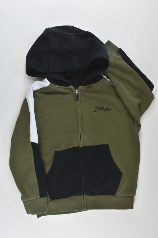 Next Size 3-4 'Little Man' Zip Jumper