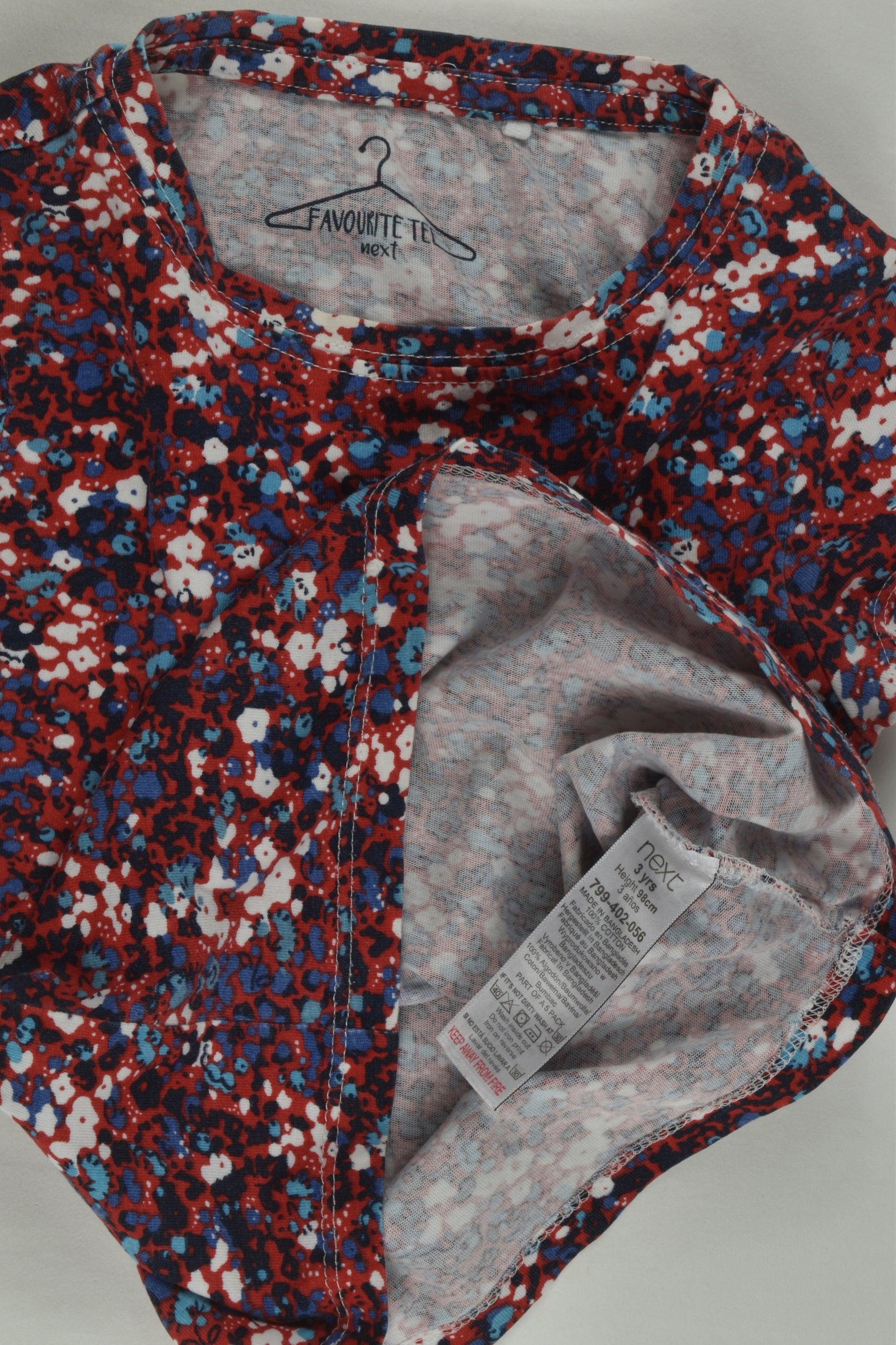 Next Size 3 (98 cm) Floral T-shirt