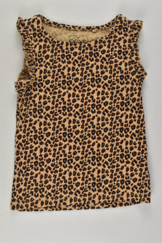 Next Size 4-5 (110 cm) Leopard Print Ribbed Tank Top