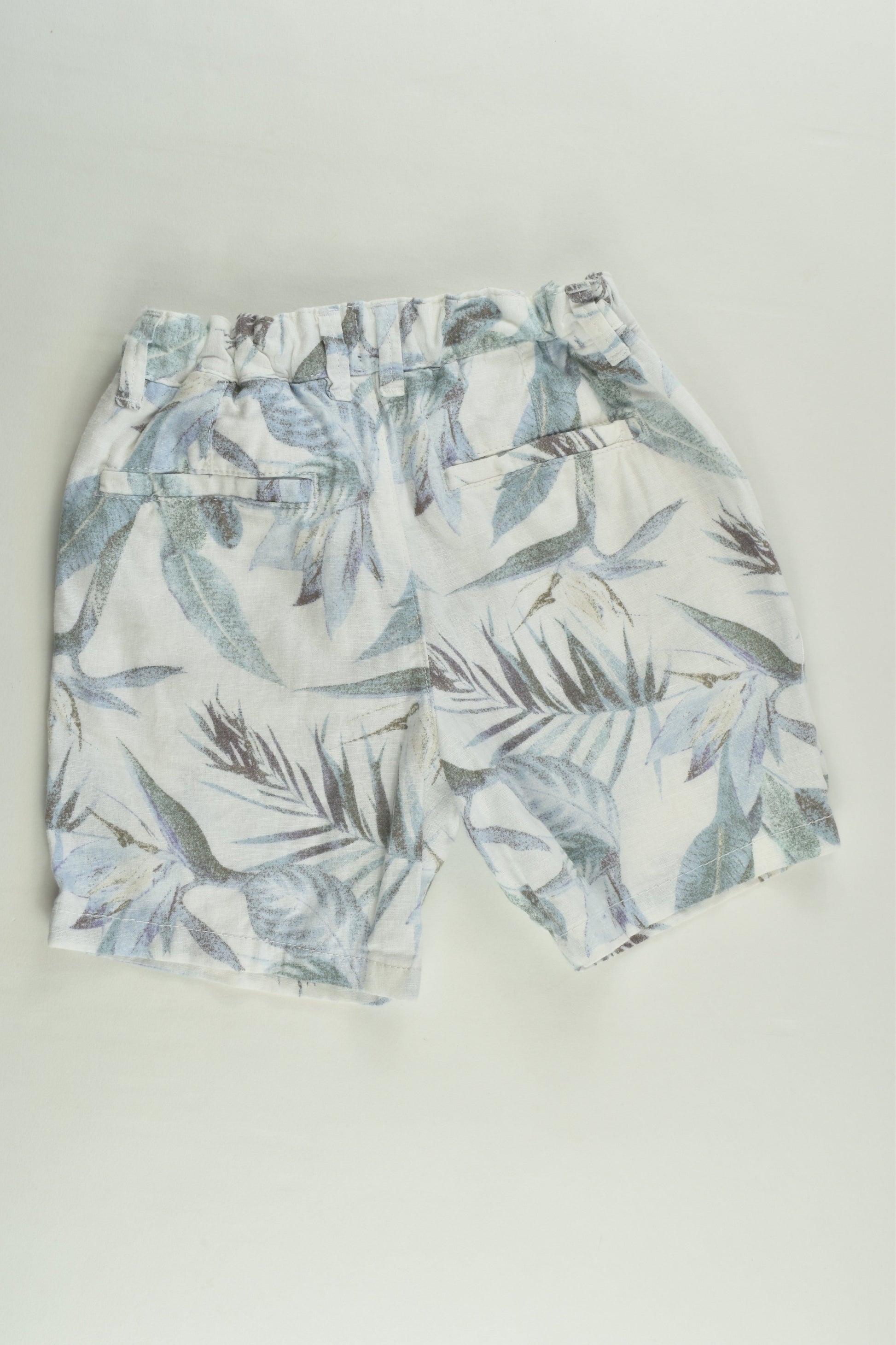 Next Size 4-5 (110 cm) Linen/Cotton Leaves Shorts