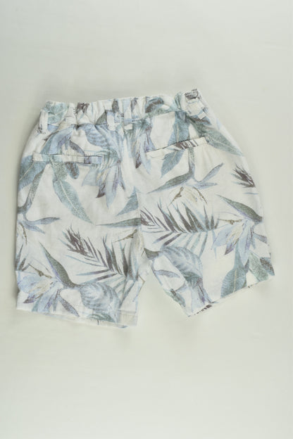 Next Size 4-5 (110 cm) Linen/Cotton Leaves Shorts