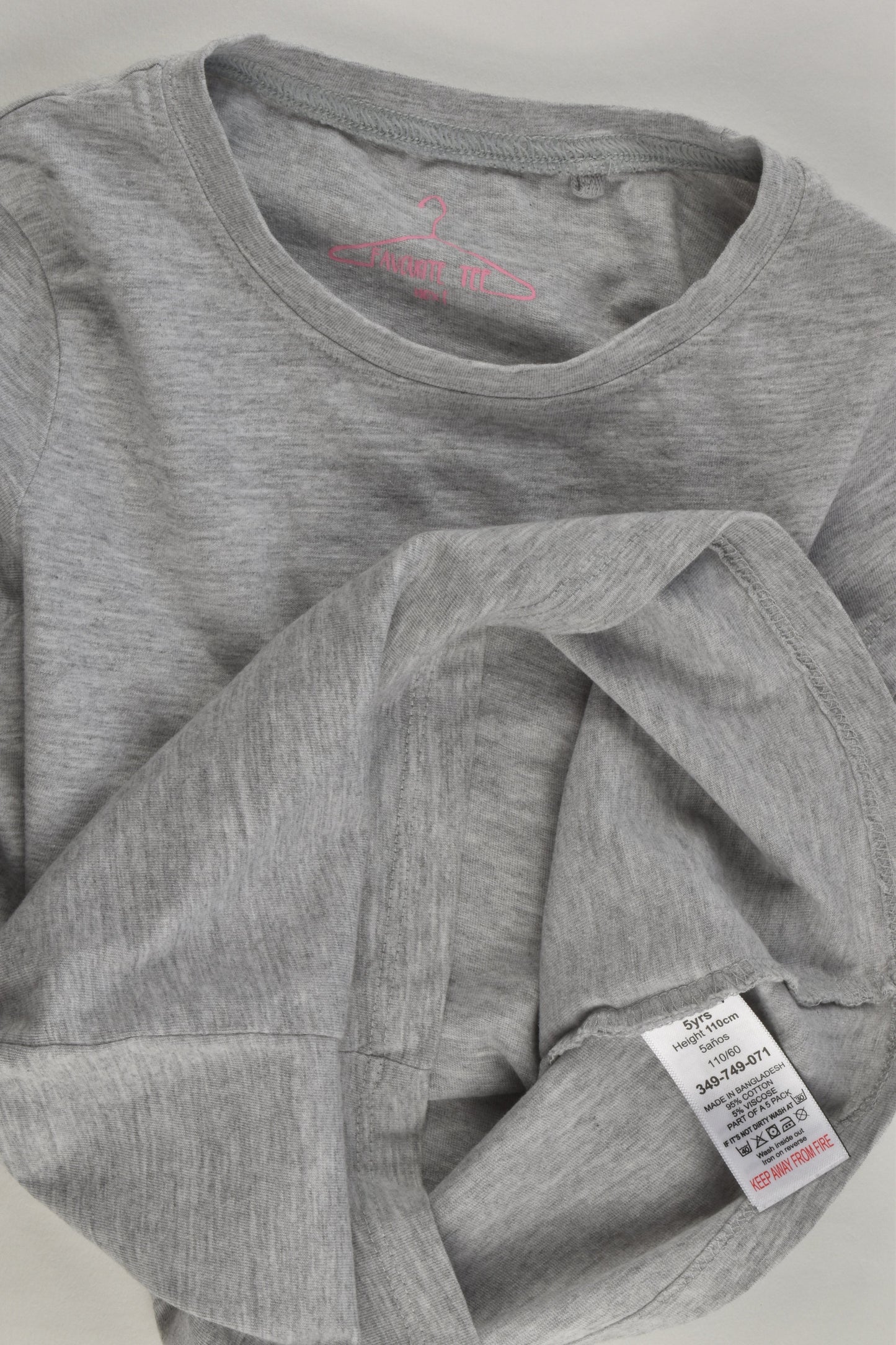 Next Size 5 (110 cm) Grey T-shirt