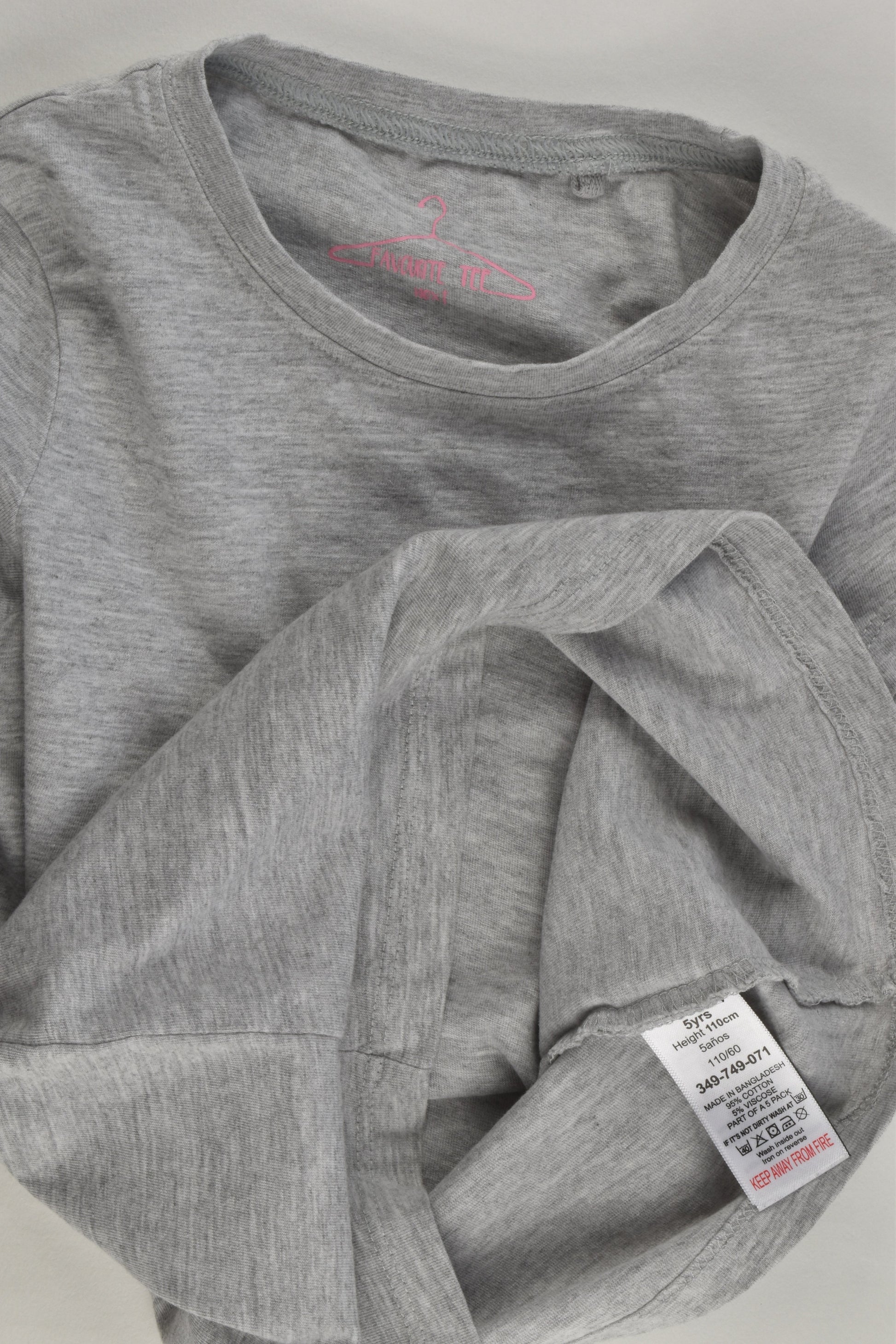 Next Size 5 (110 cm) Grey T-shirt