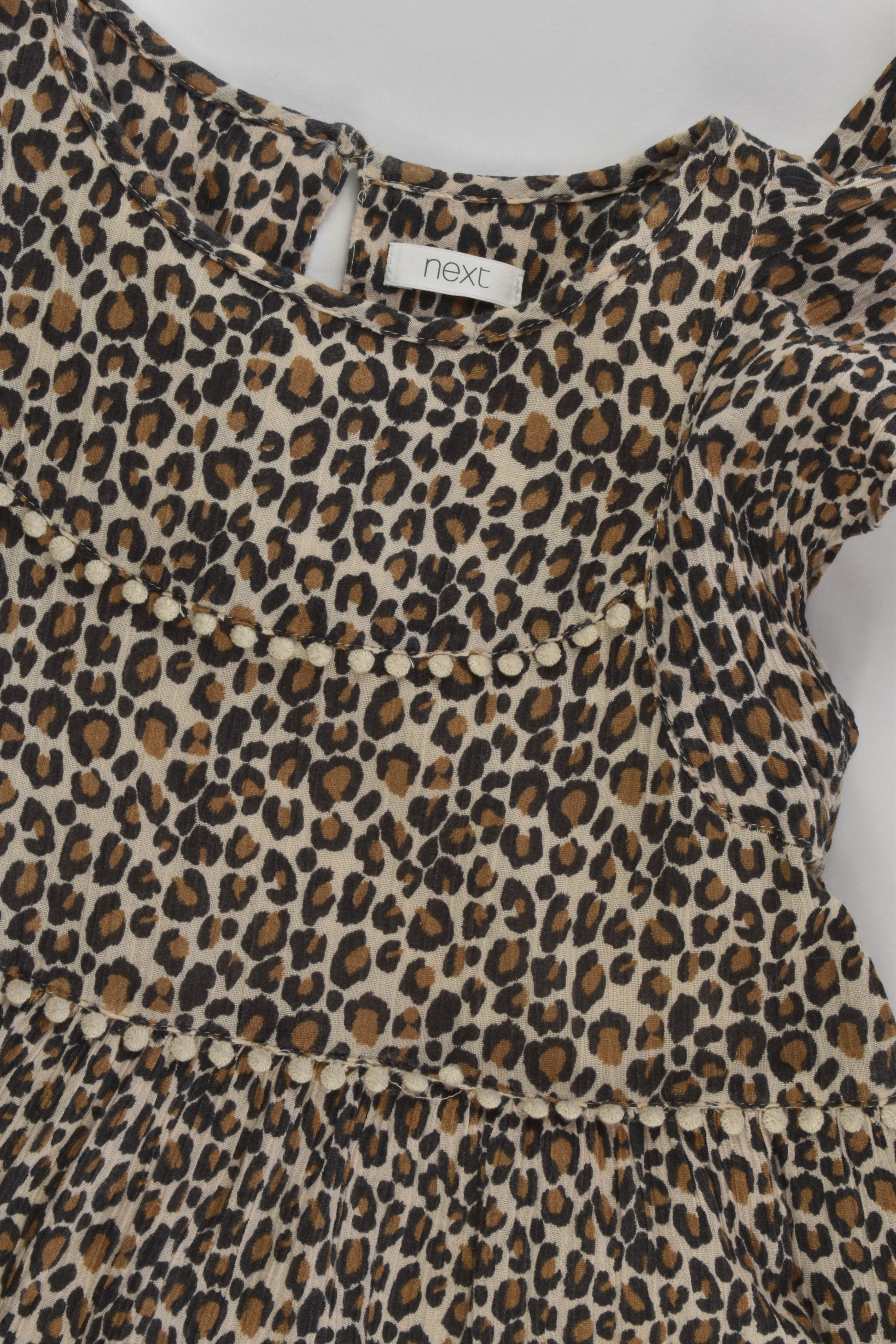 Next Size 5 (110 cm) Lined Leopard Dress