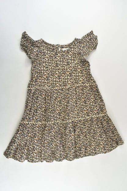 Next Size 5 (110 cm) Lined Leopard Dress
