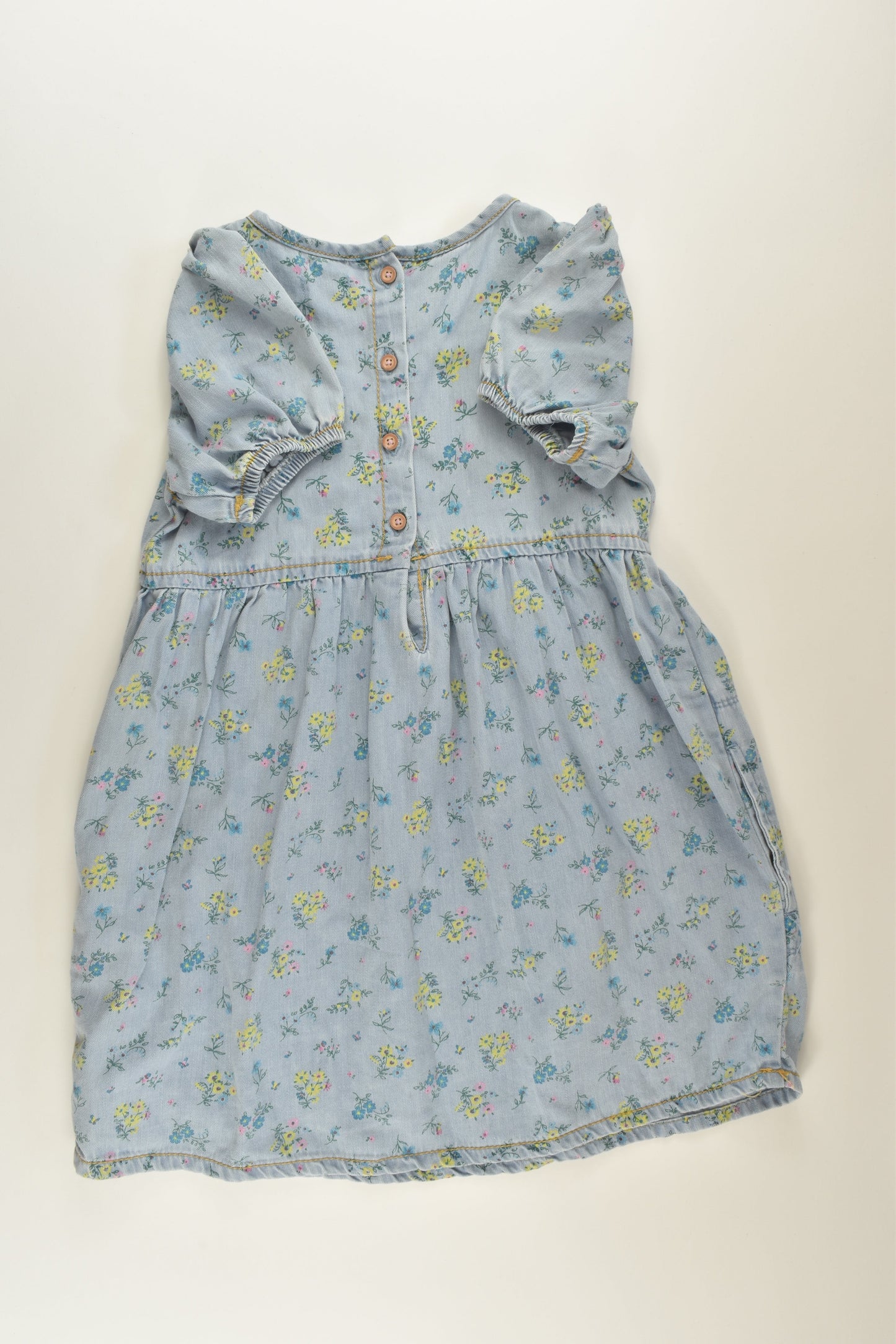 Next Size 5-6 Floral Demin Dress
