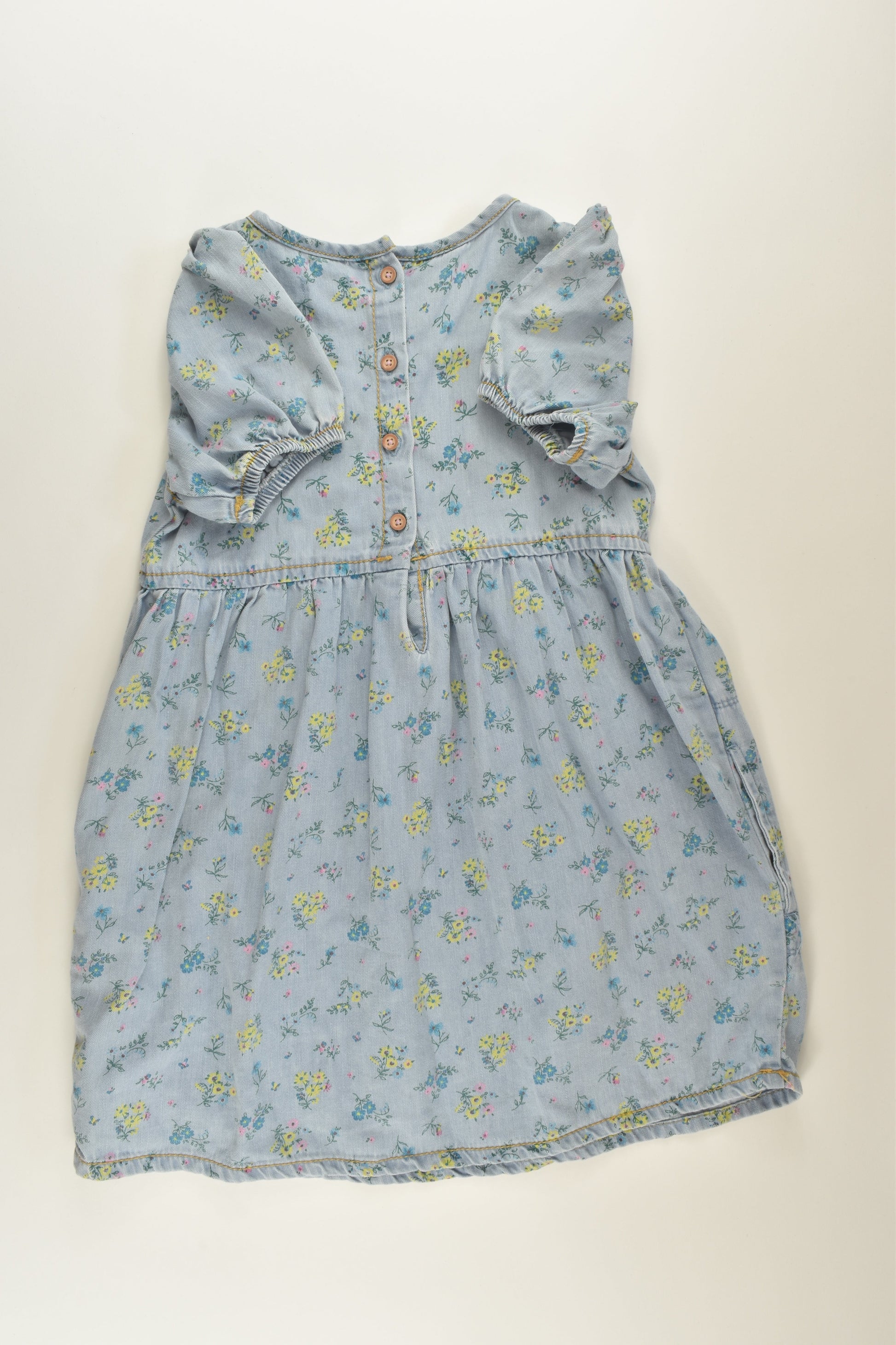 Next Size 5-6 Floral Demin Dress