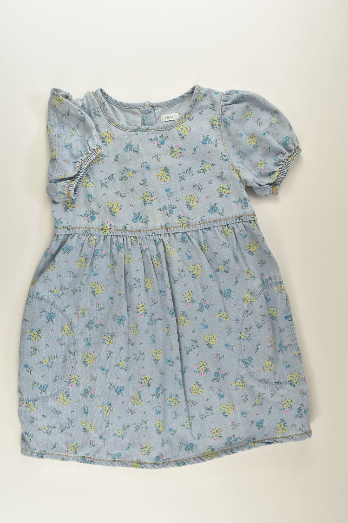 Next Size 5-6 Floral Demin Dress