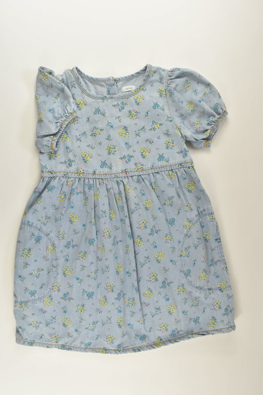 Next Size 5-6 Floral Demin Dress