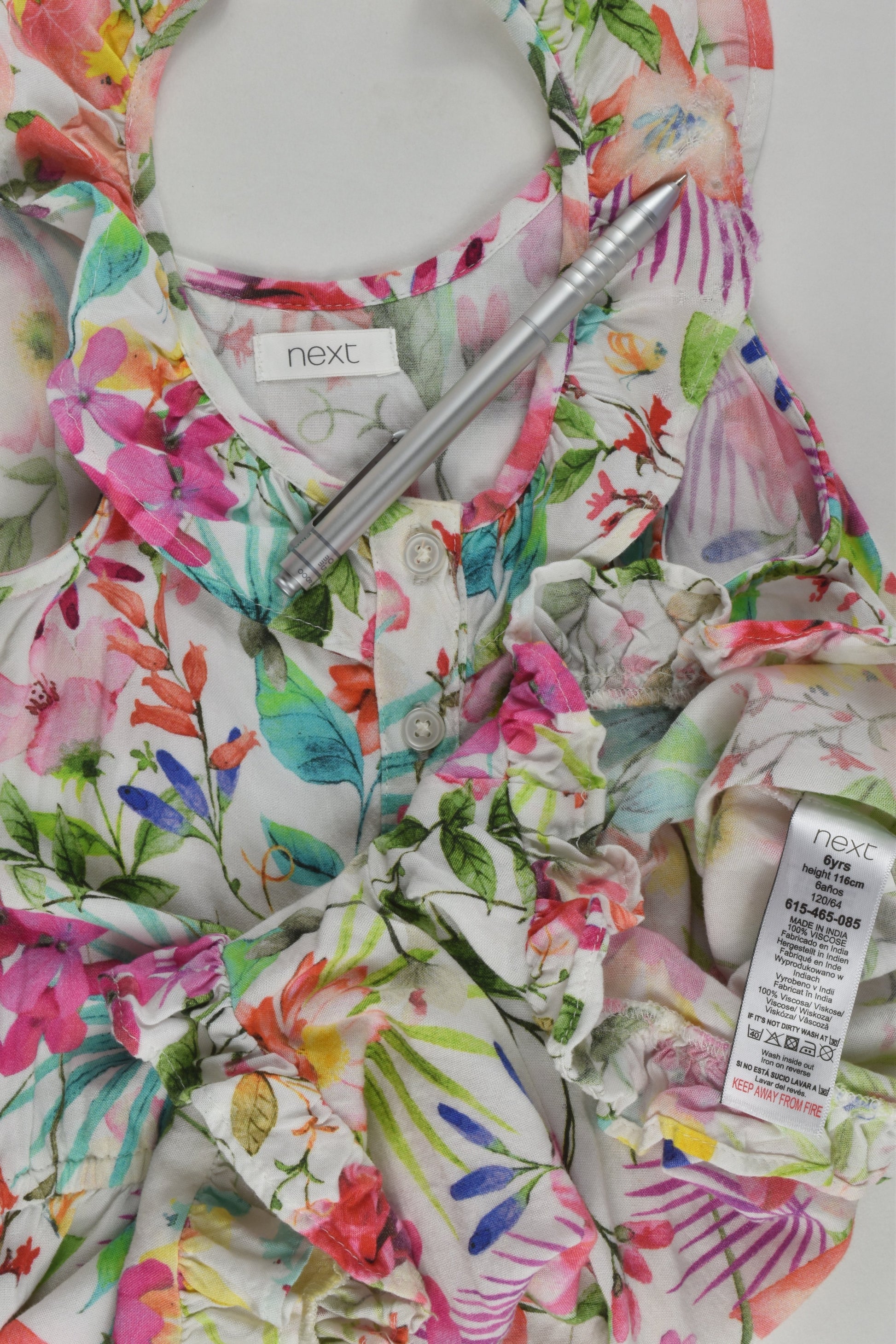 Next Size 6 (116 cm) Floral Playsuit