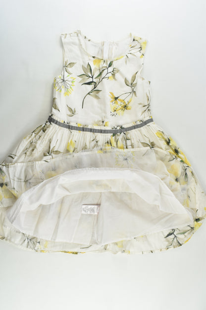 Next Size 7 (122 cm) Lined Floral Dress