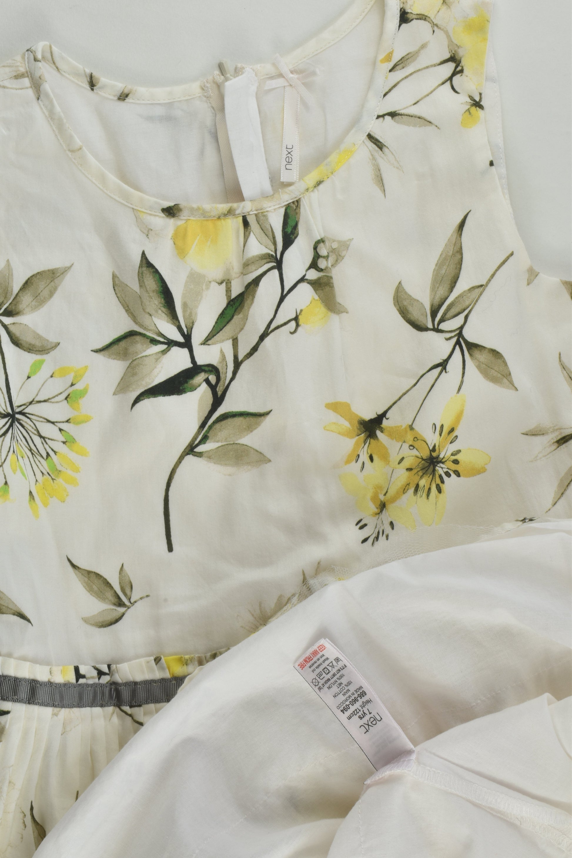 Next Size 7 (122 cm) Lined Floral Dress