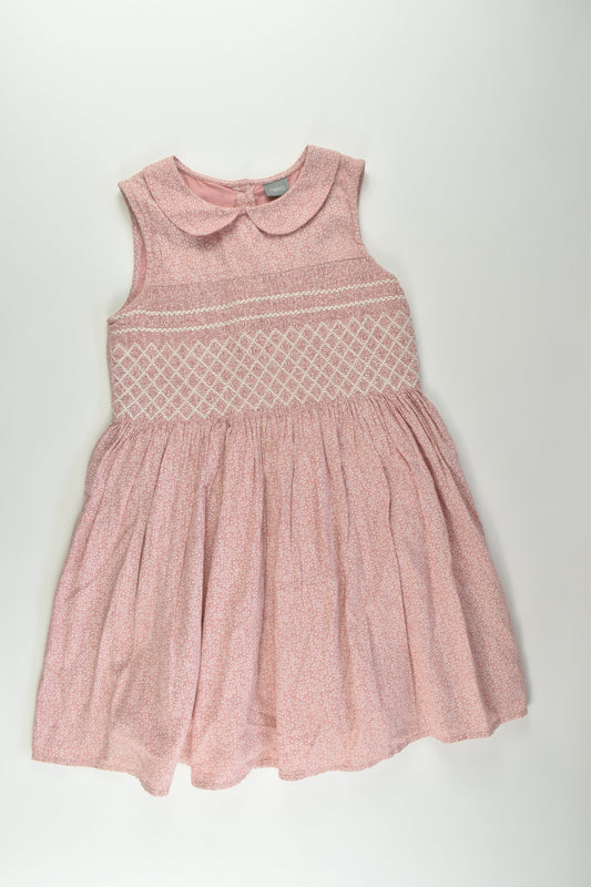 Next Size 7 Lined Smocked Dress
