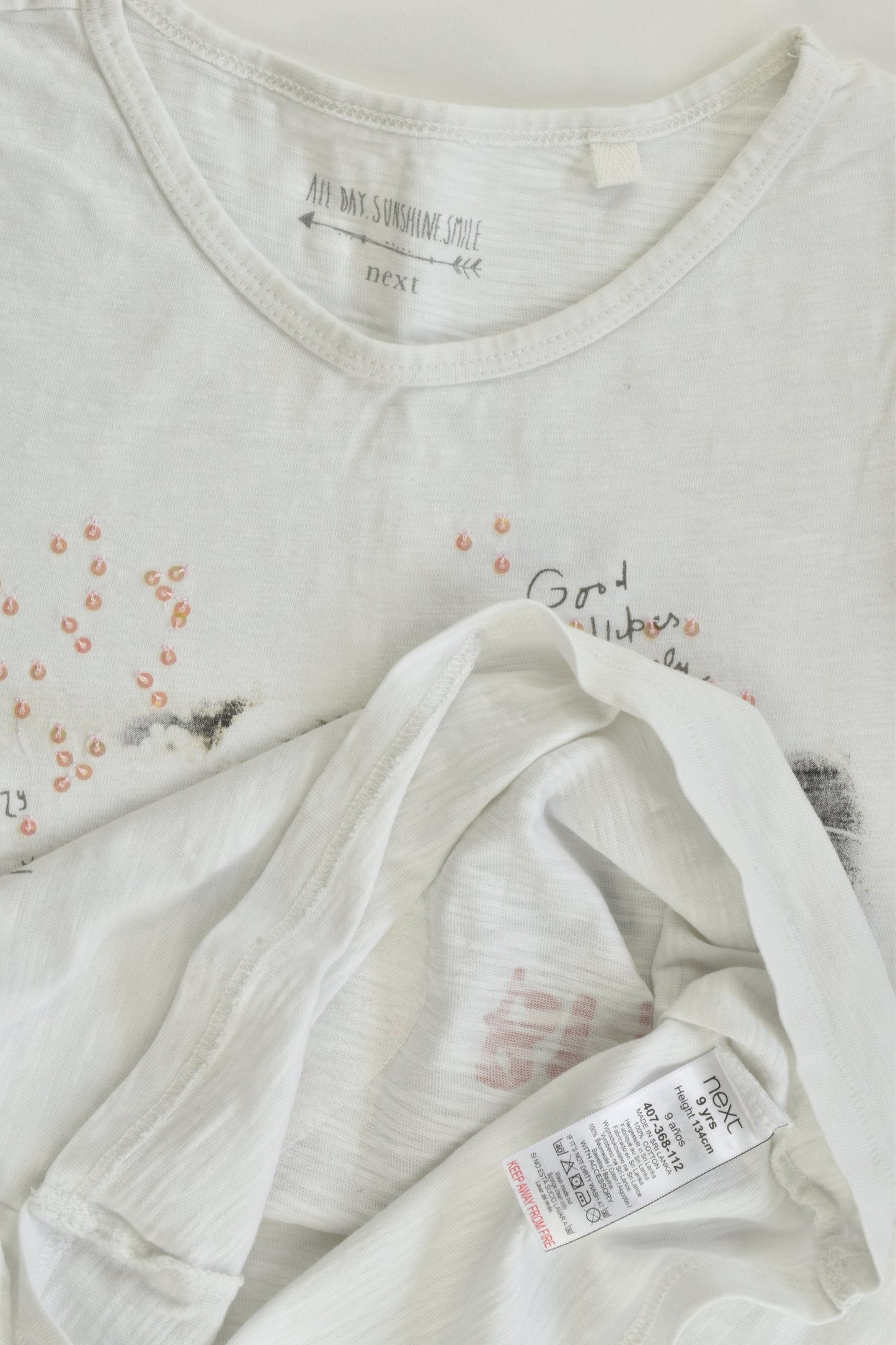 Next Size 9 (134 cm) 'Hey There Bff' T-shirt