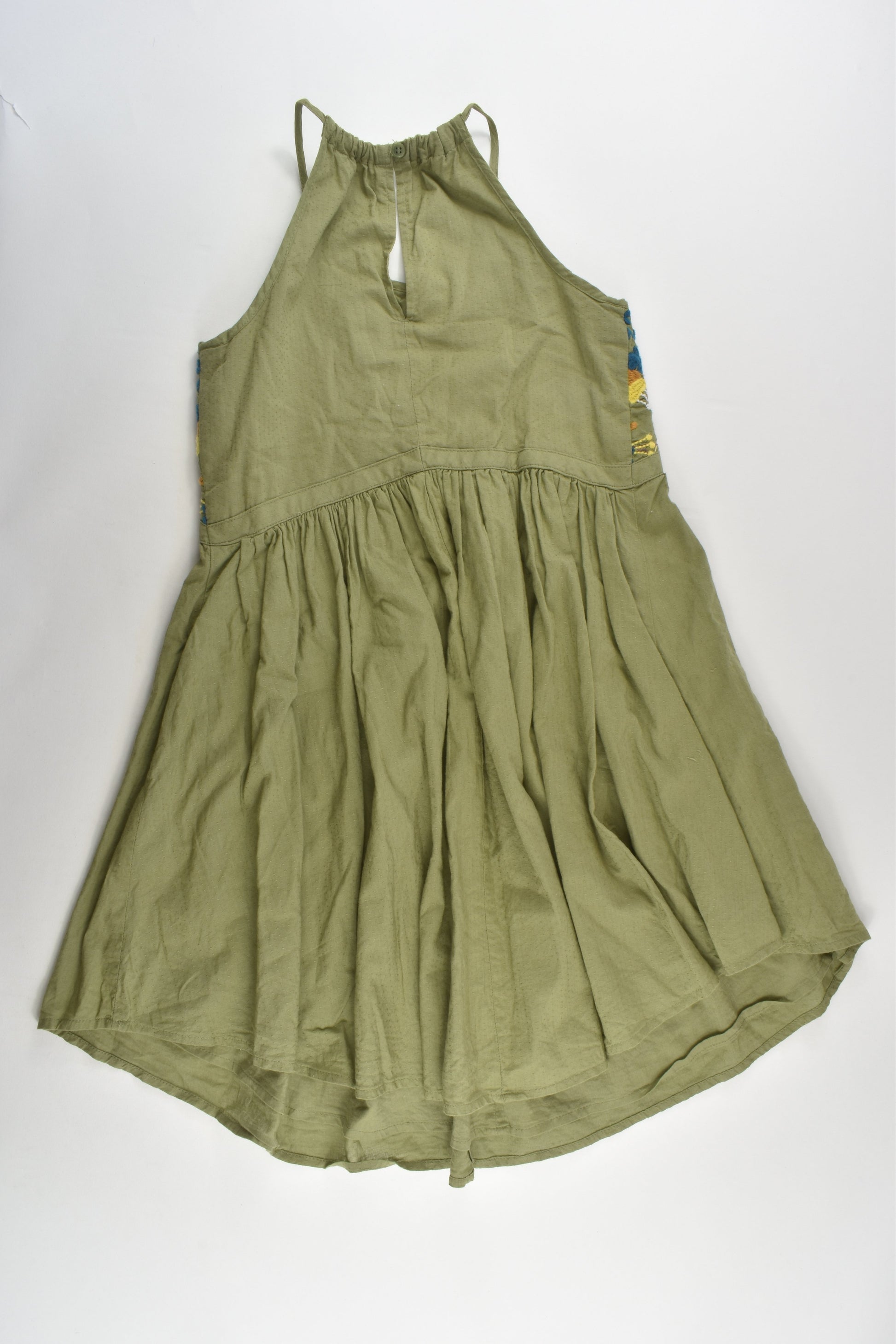 Next Size 9 (134 cm) Lined Floral Embroidery Dress