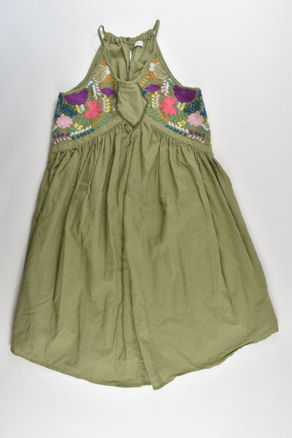 Next Size 9 (134 cm) Lined Floral Embroidery Dress