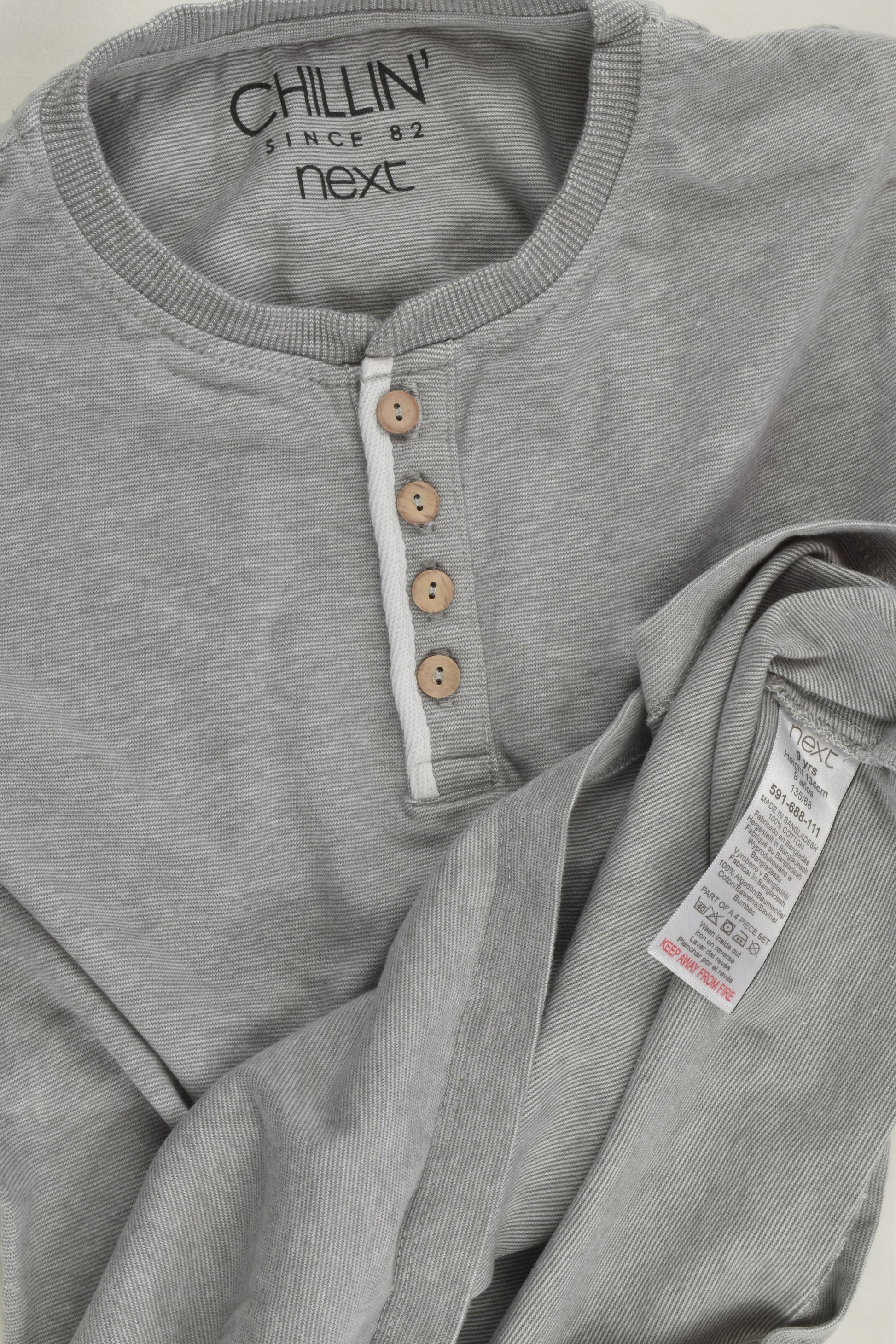 Next Size 9 (134 cm) Wooden Buttons T-shirt