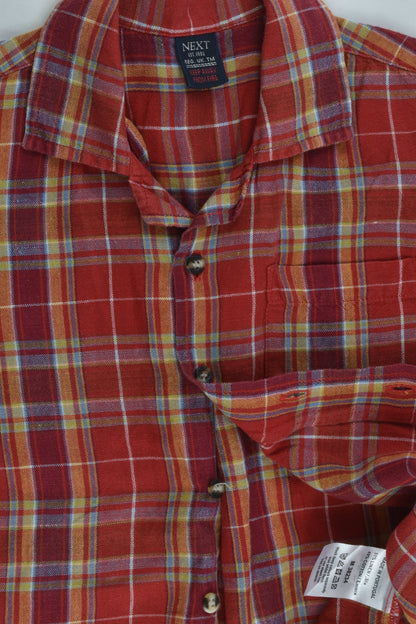 Next Sized 2 Linen/Cotton Checked Shirt