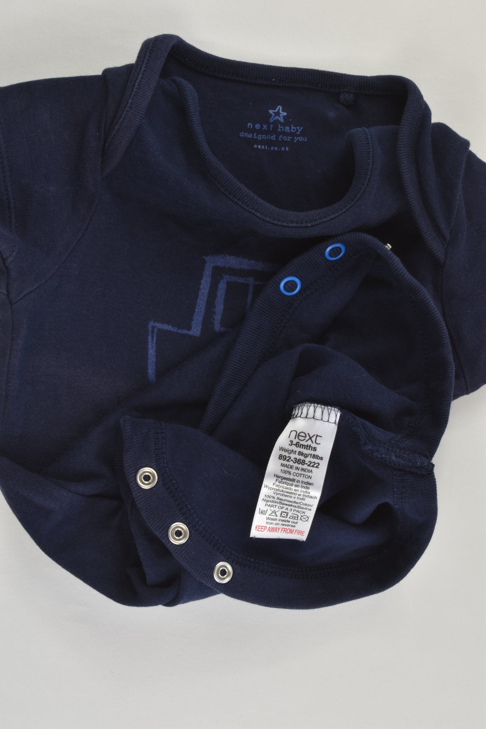 Next (UK) Size 00 (3-6 months) 'Beep! Beep!' Bodysuit