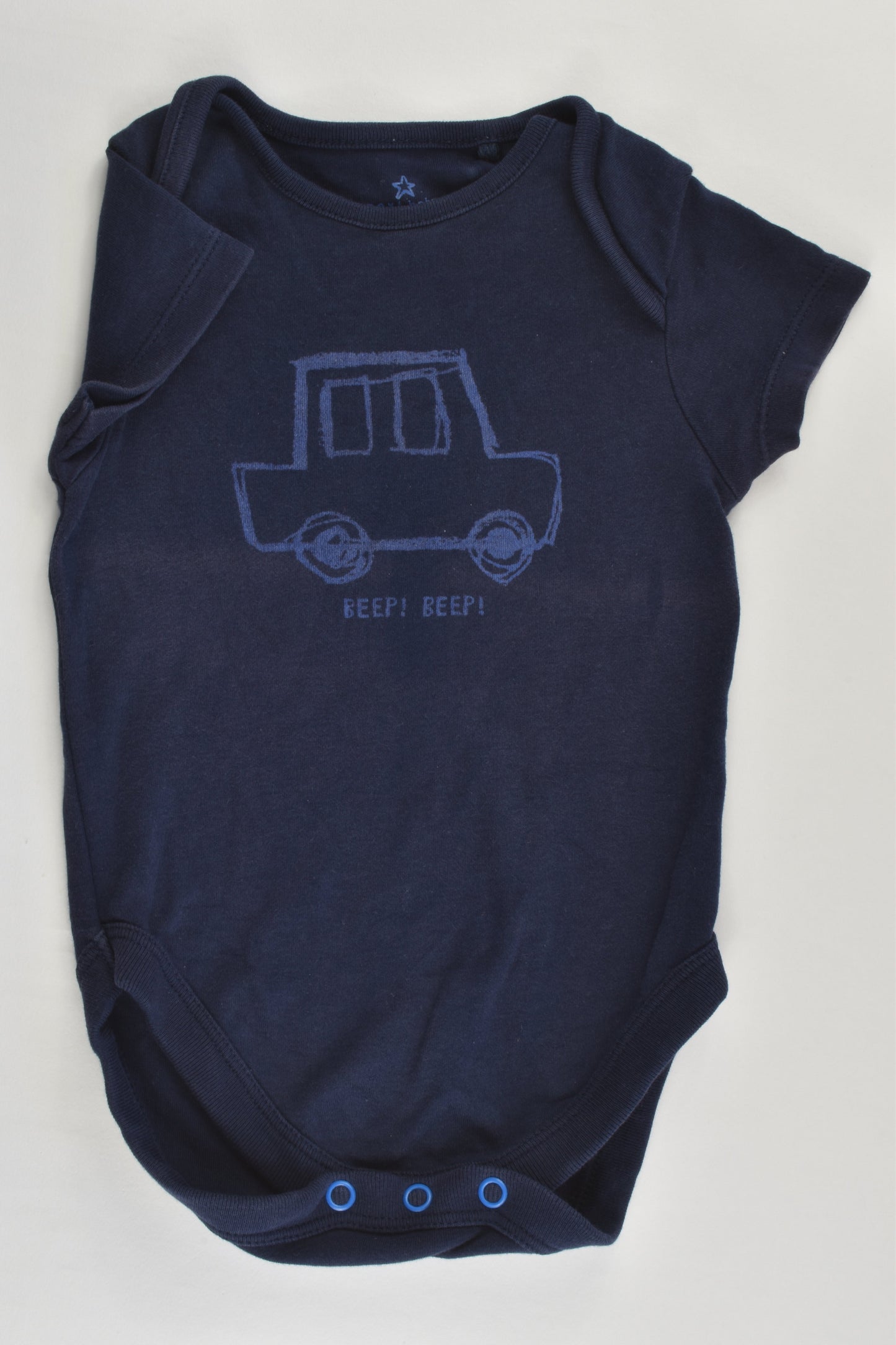 Next (UK) Size 00 (3-6 months) 'Beep! Beep!' Bodysuit