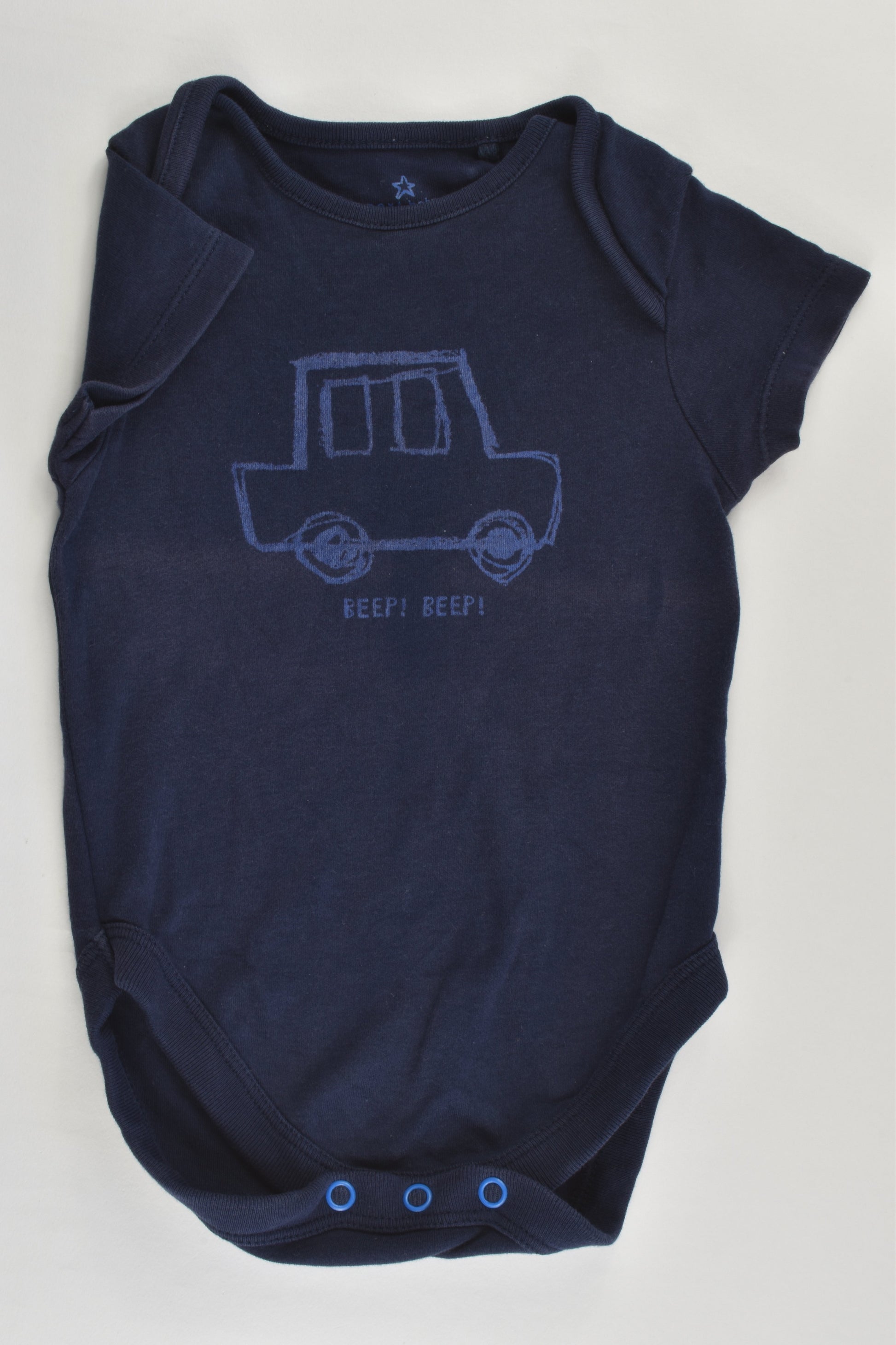 Next (UK) Size 00 (3-6 months) 'Beep! Beep!' Bodysuit