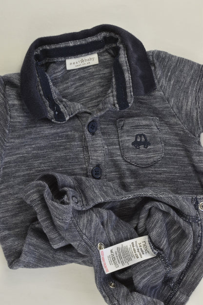 Next (UK) Size 00 (3-6 months) Car Pocket Short Romper