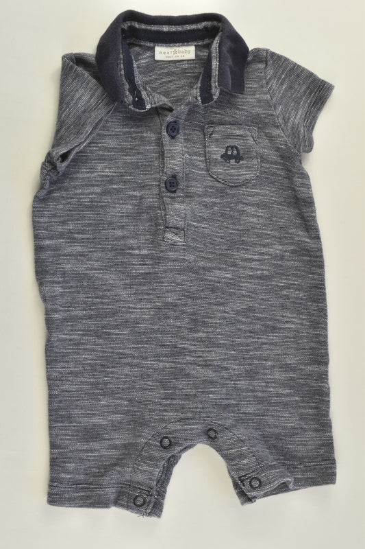 Next (UK) Size 00 (3-6 months) Car Pocket Short Romper
