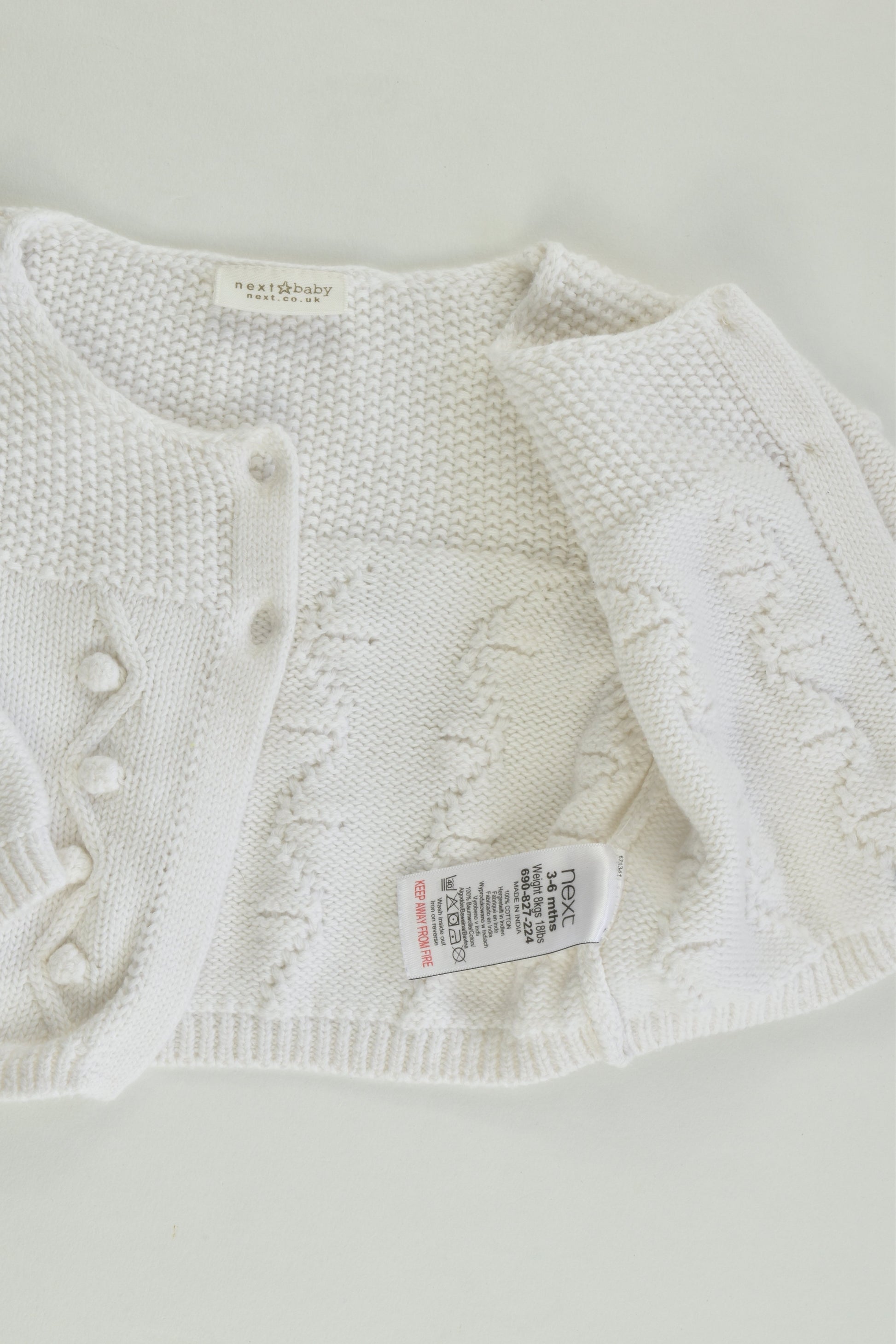 Next (UK) Size 00 (3-6 months) Knitted Cardigan