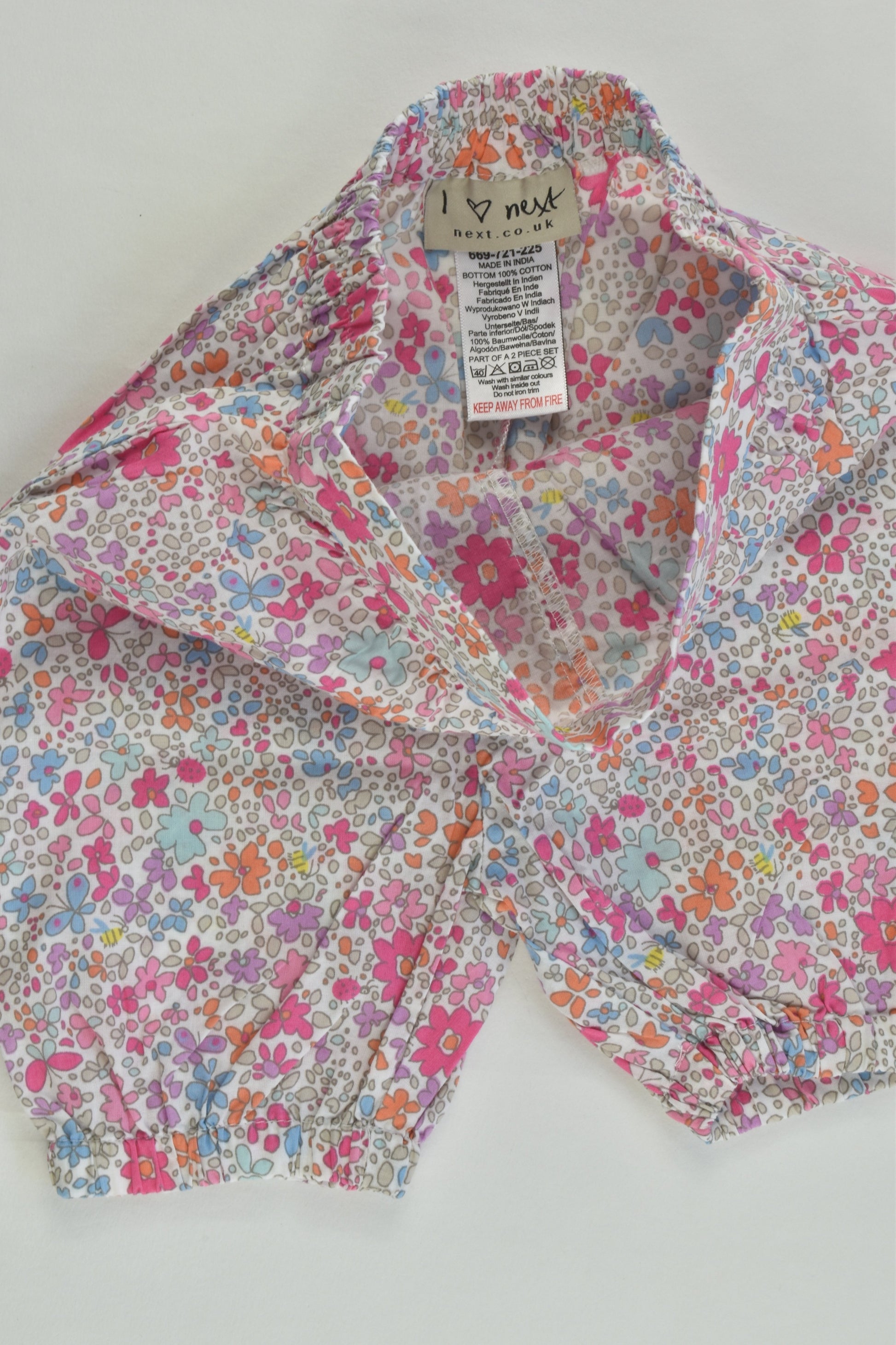 Next (UK) Size 00 (3-6 months) Liberty Print Lightweight Shorts