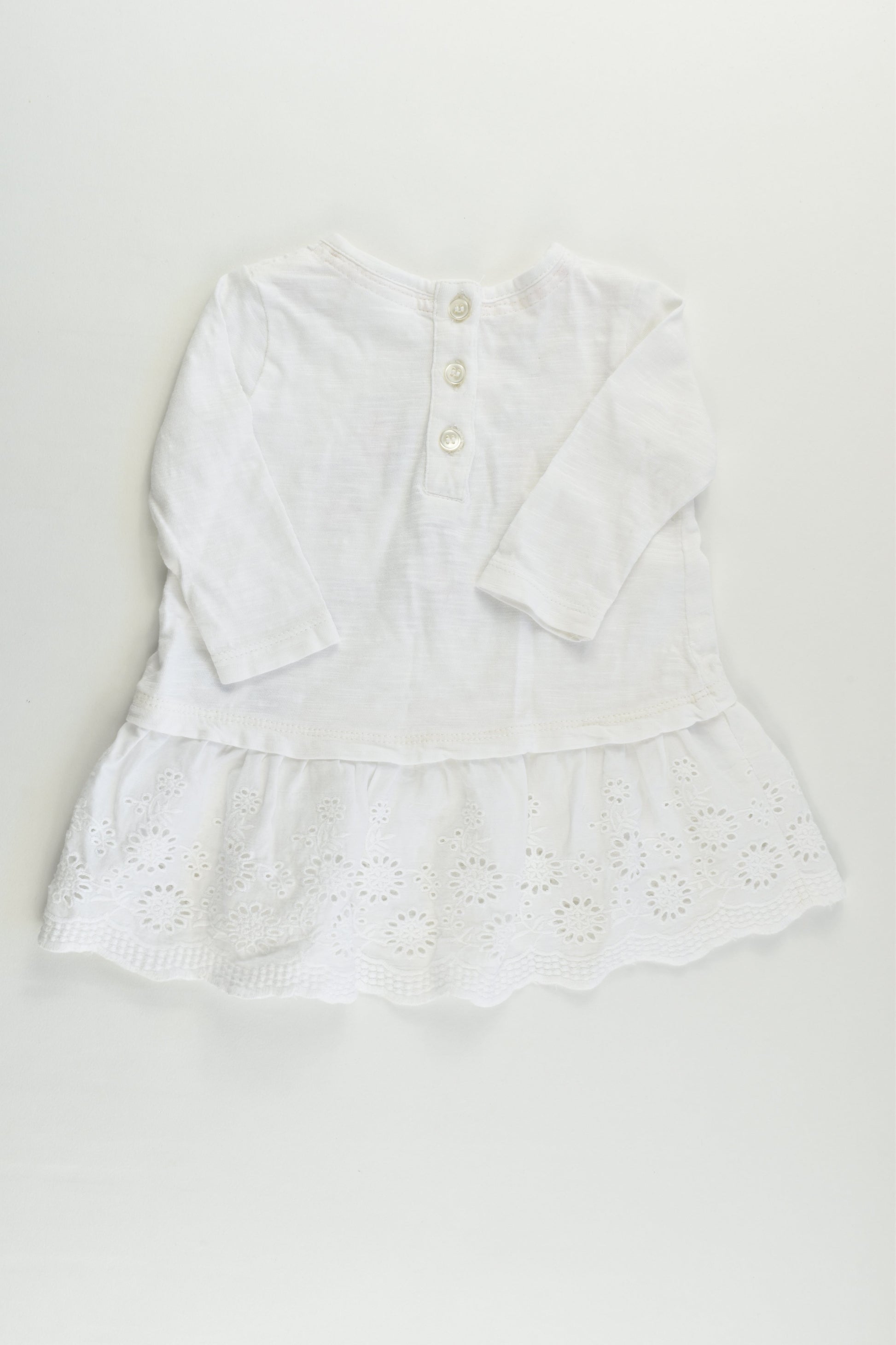 Next (UK) Size 000 (Up to 3 months) Lace Hem Dress/Tunic