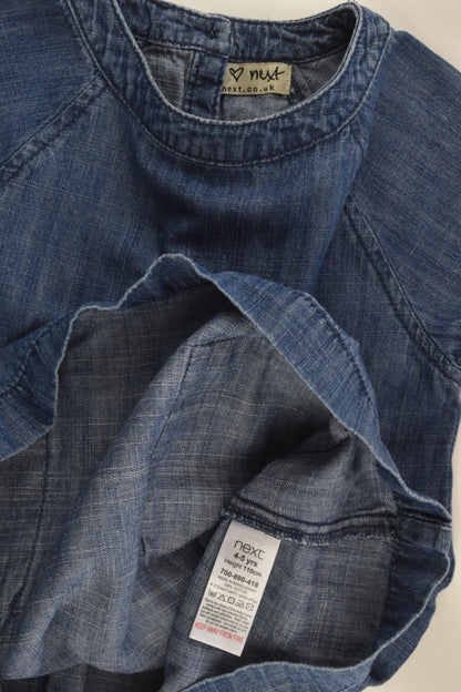 Next (UK) Size 4-5 (110 cm) Lightweight Denim Dress