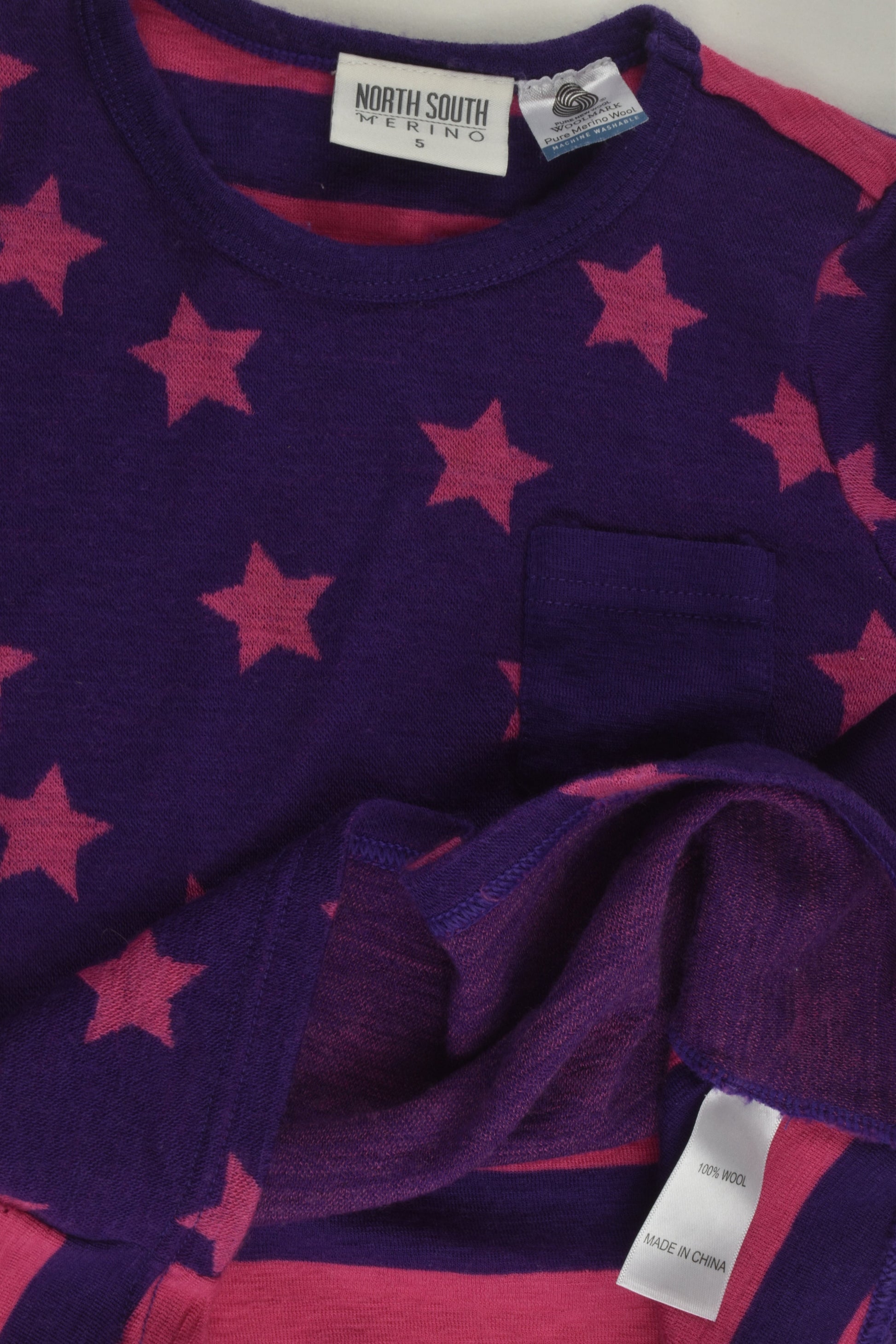 North South Size 5 Merino Wool Top