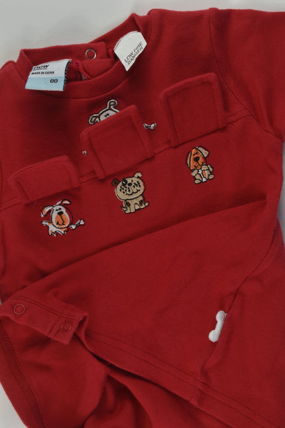 Now Size 00 Dog Flaps Short Romper