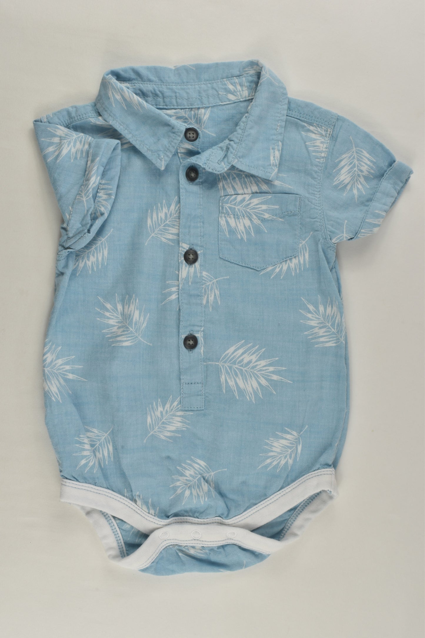 Nutmeg Size 0 (74 cm) Collared Bodysuit