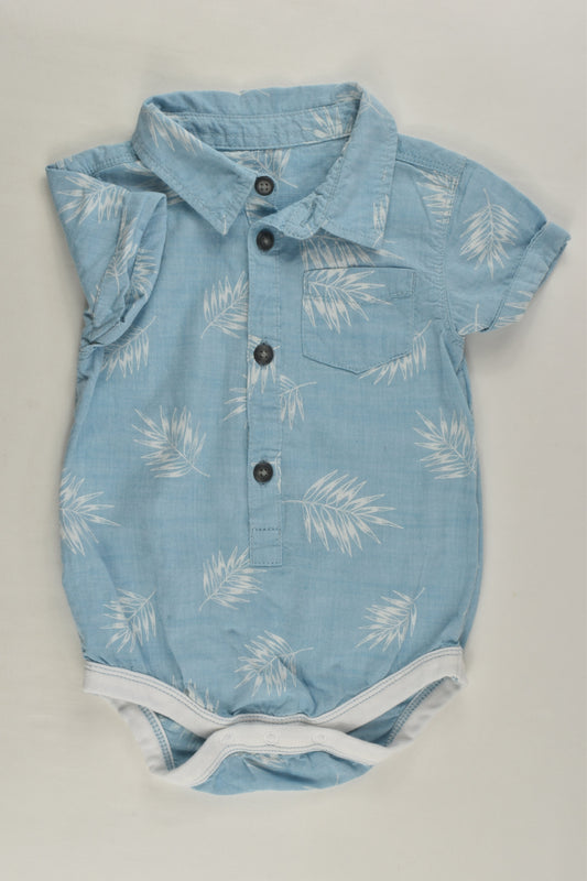 Nutmeg Size 0 (74 cm) Collared Bodysuit