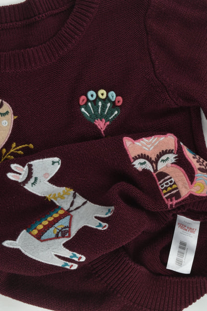 Nutmeg Size 5-6 Magical Animals Knit Jumper