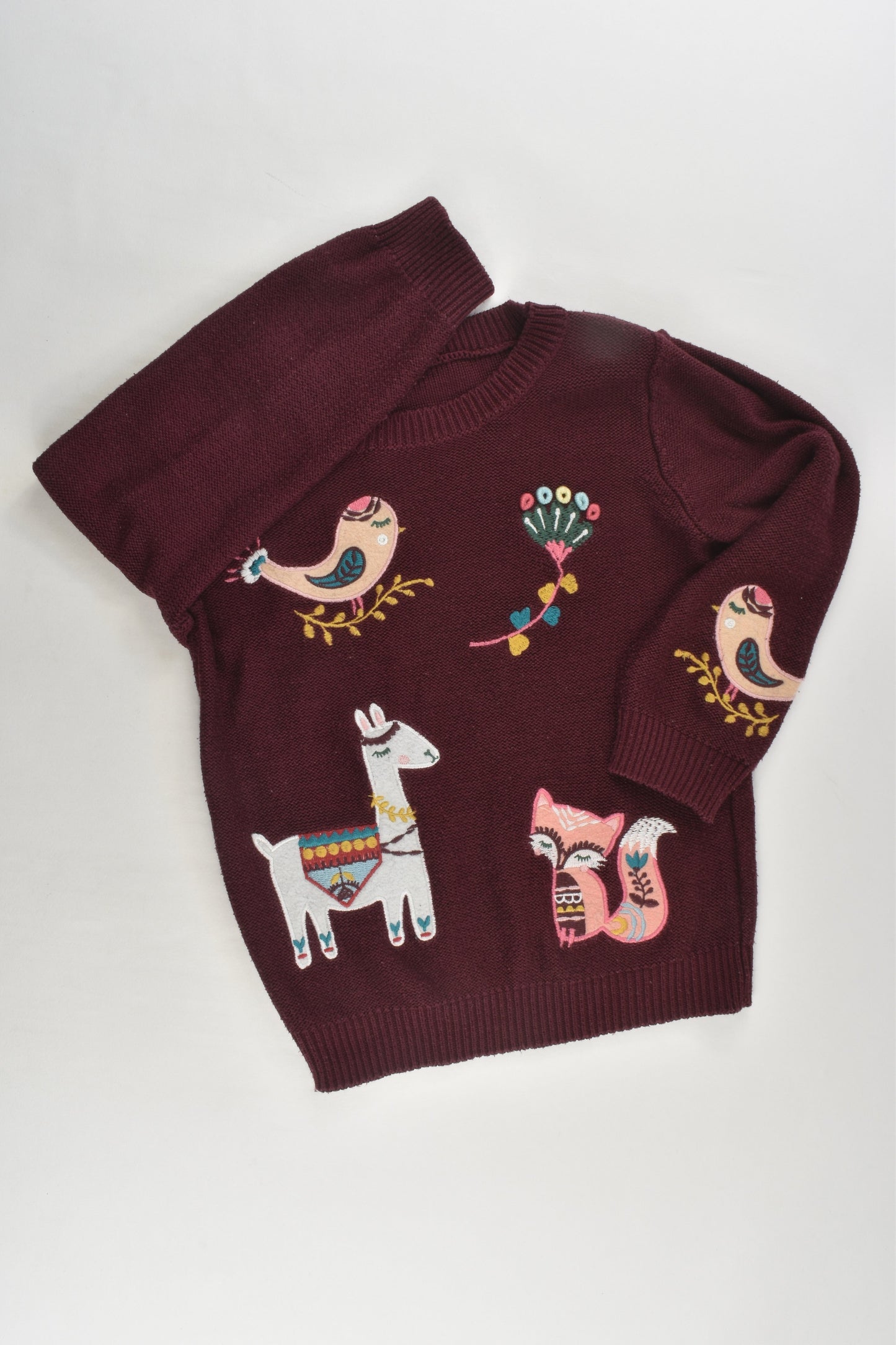 Nutmeg Size 5-6 Magical Animals Knit Jumper