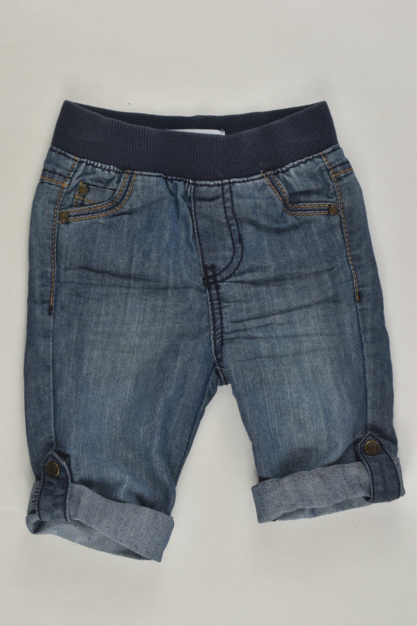 Obaïbi Size 000 (3M, 59 cm) Lightweight Denim Pants