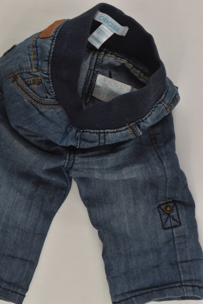 Obaïbi Size 000 (3M, 59 cm) Lightweight Denim Pants