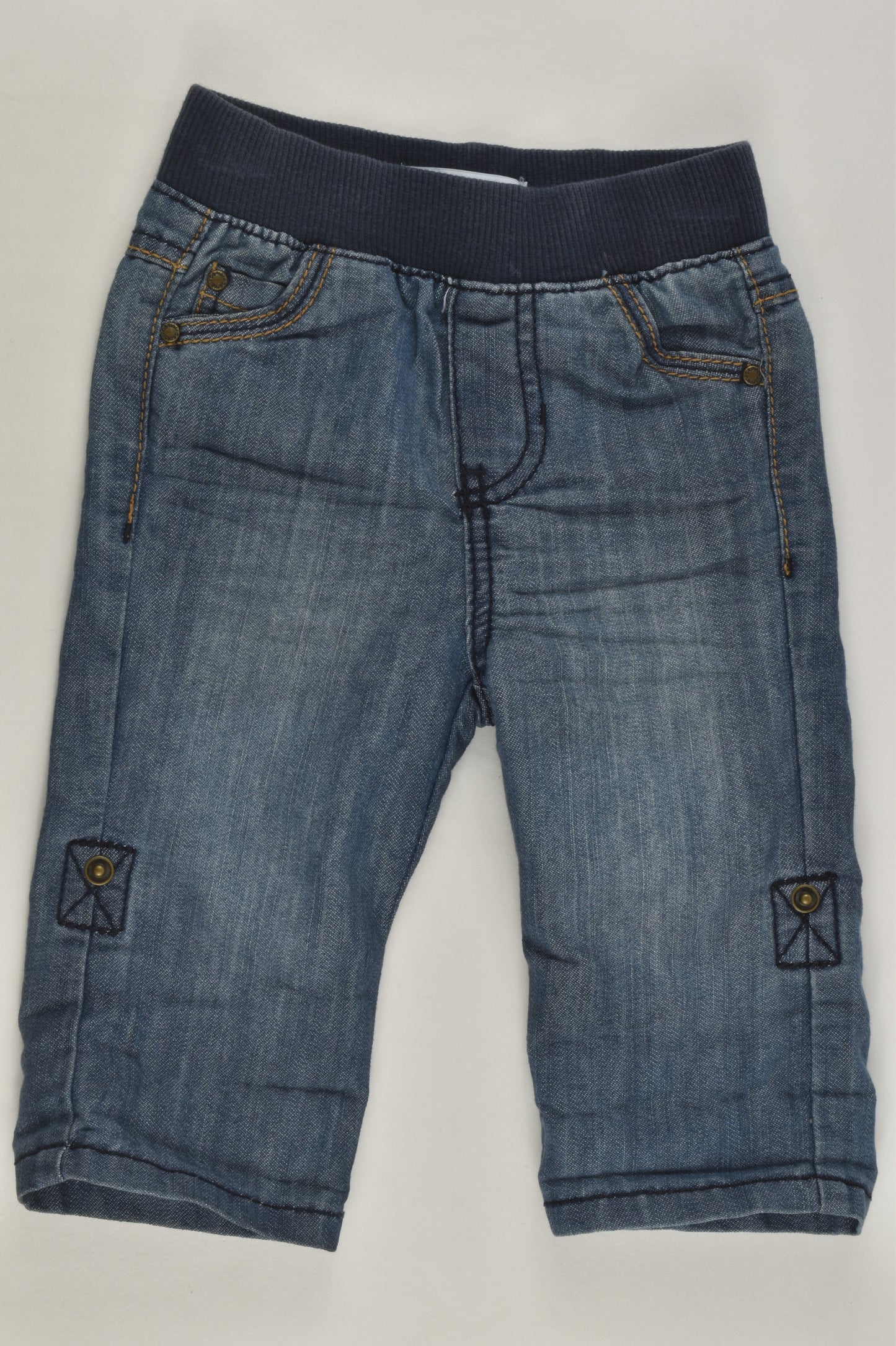 Obaïbi Size 000 (3M, 59 cm) Lightweight Denim Pants