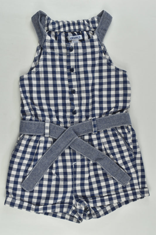 Okaïdi Size 3 (98 cm) Checked Playsuit